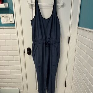 Athleta Blue Sleeveless Jumpsuit